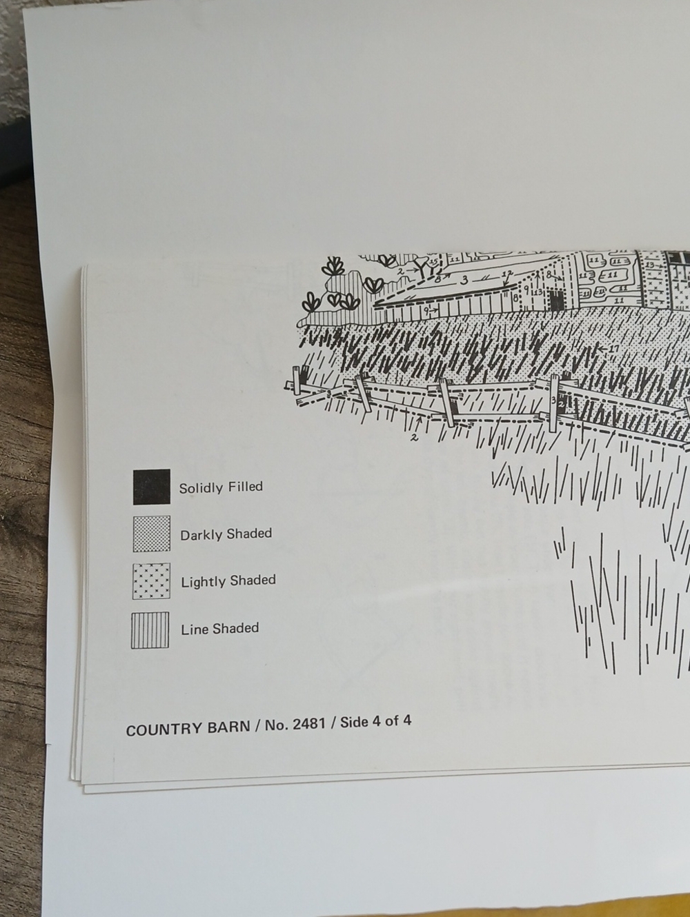 Vintage Sunset Stitchery Country Barn Embroidery Yarn Kit - Picture 3 of 6